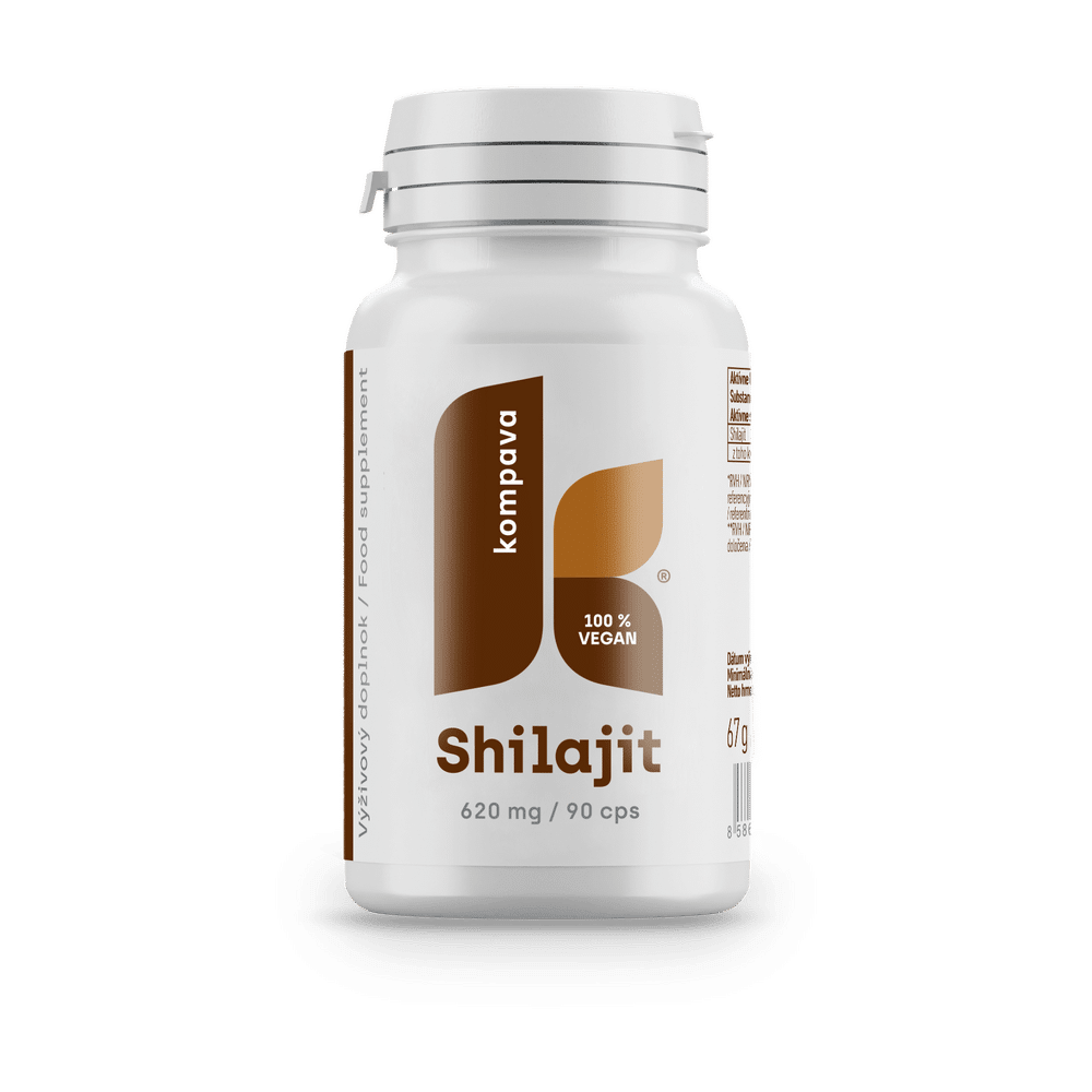 Shilajit — kapsuly 620 mg, 90 ks, KOMPAVA