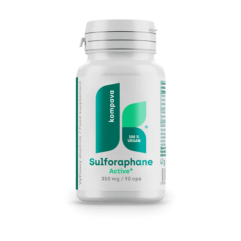 Sulforaphane Active+ — kapsuly 350 mg, 90 ks, KOMPAVA