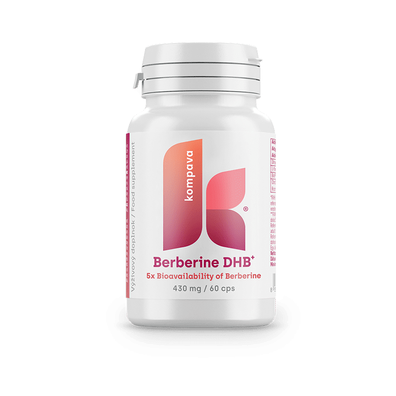 Berberine DHB+ — kapsuly 430 mg, 60 ks, KOMPAVA