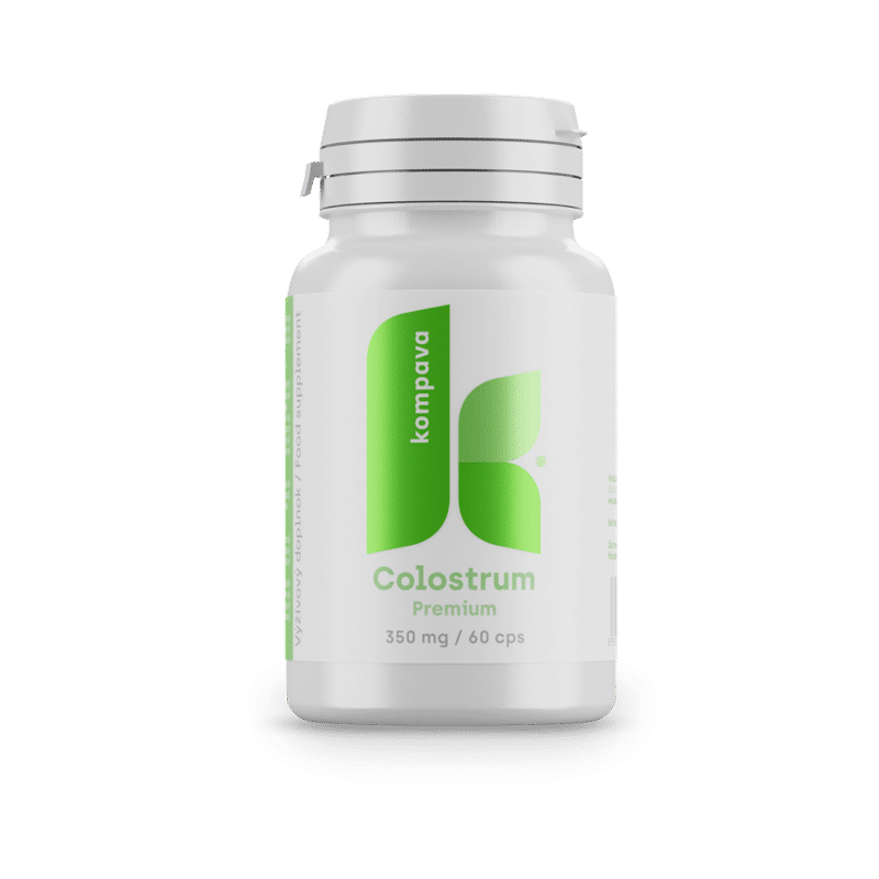 Premium Colostrum — kapsuly 350 mg, 60 ks, KOMPAVA
