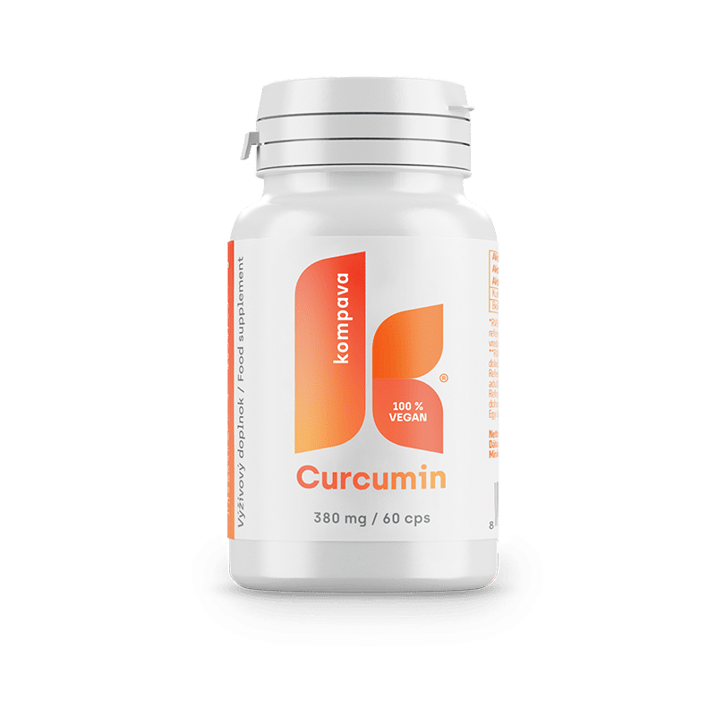 Curcumin — kapsuly 380 mg, 60 ks, KOMPAVA