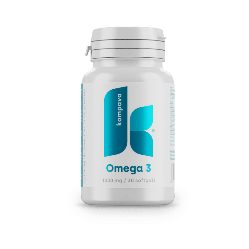 Omega 3 — mäkké kapsuly 1000 mg, KOMPAVA