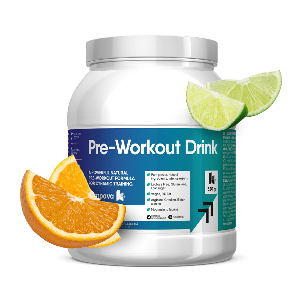 Pre-Workout Drink pomaranč-limetka — KOMPAVA