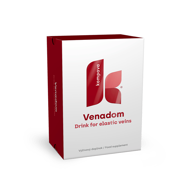 Venadom — tekutá výživa pre podporu ciev, KOMPAVA